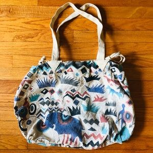 Very Cool Vintage Retro Aztec Animals Canvas Bag